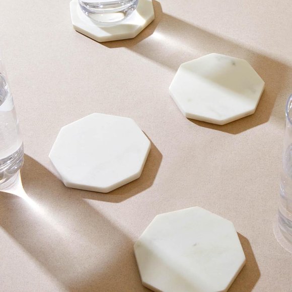 Zeal Living Marble Geo Coasters - Picture 1 of 4
